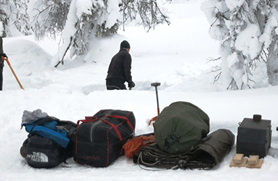 Interaktive Schatzsuche / Modul für ein Teambuilding im Winter: