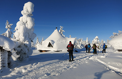 Schneeschuh-Wanderung mit GPS-Geräten / Winterevent-Modul: