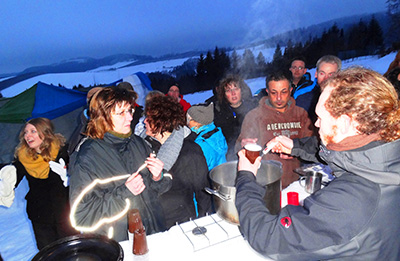 Schneebar Party / Winterevent-Konzept: